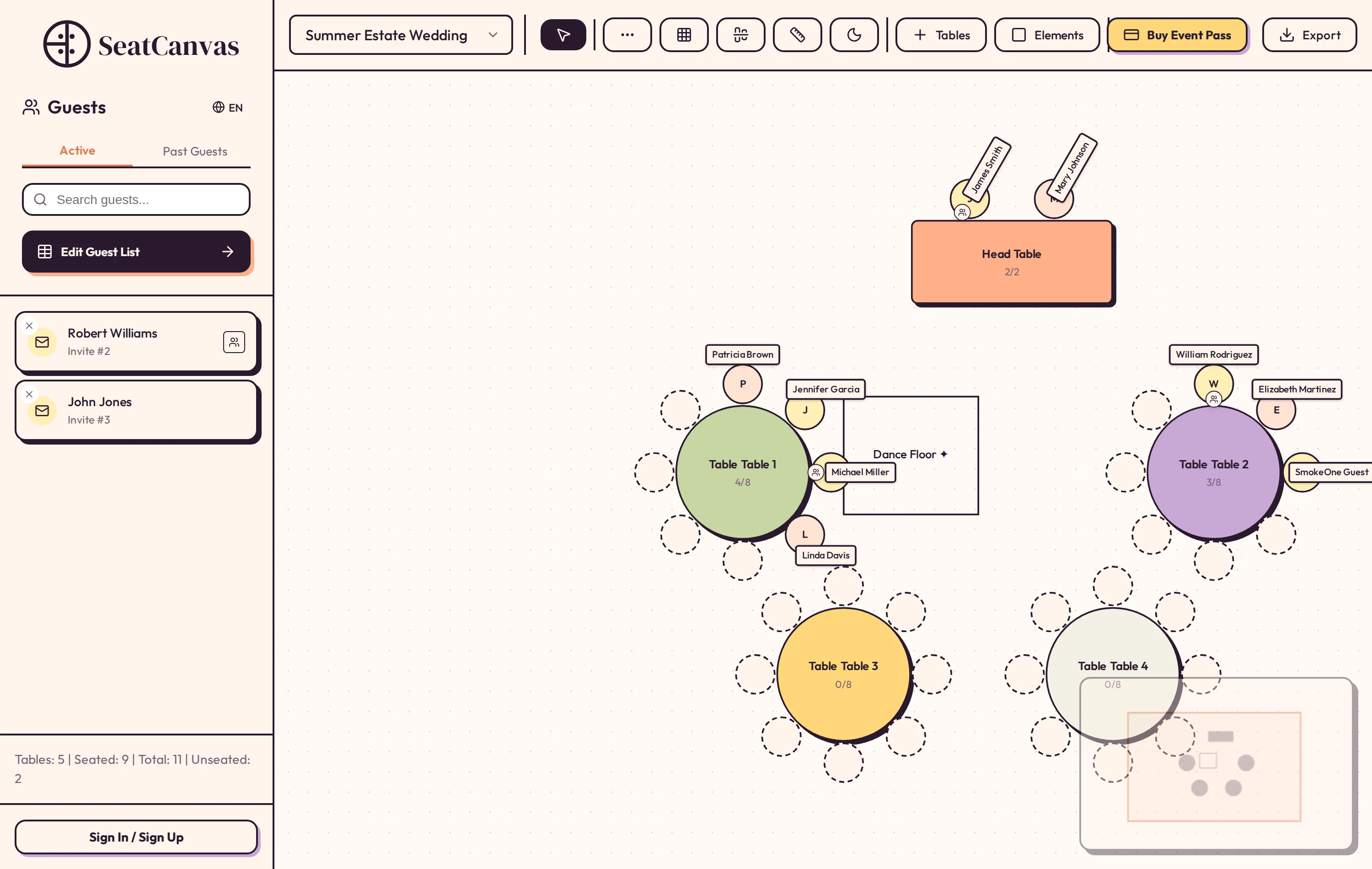 SeatCanvas Layout Builder in action
