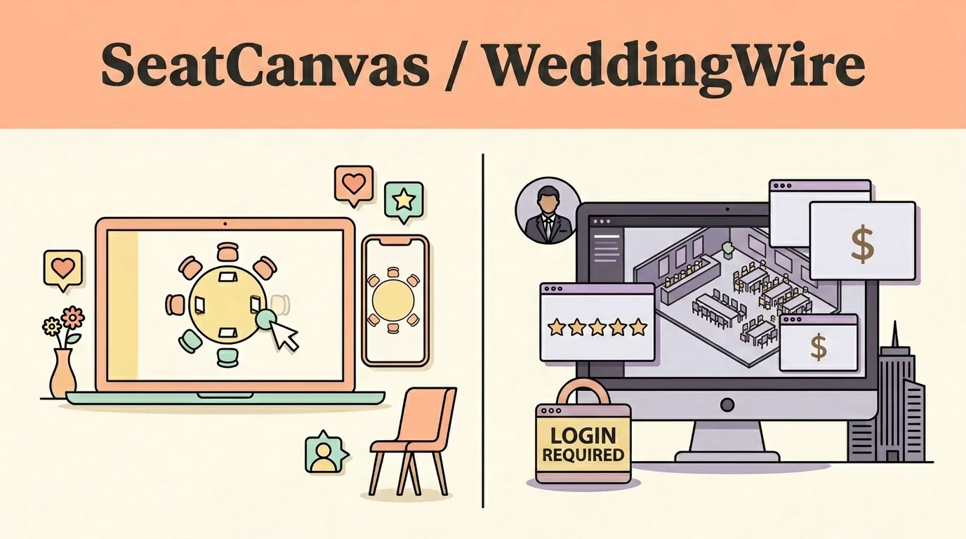 SeatCanvas vs WeddingWire — visual comparison
